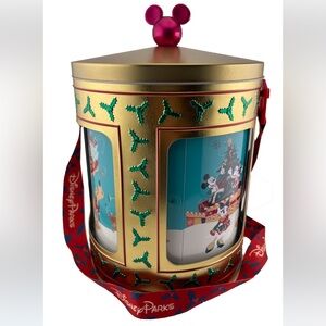 2023 Disney Musical Popcorn Bucket - Holiday Mickey and Friends - Gold